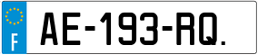 Trailer License Plate