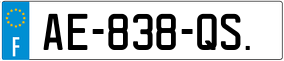 Trailer License Plate