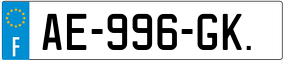 Trailer License Plate