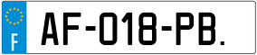 Trailer License Plate