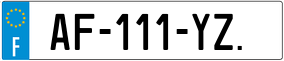 Trailer License Plate