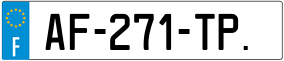 Trailer License Plate