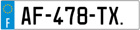 Trailer License Plate