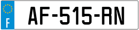 Trailer License Plate