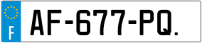 Trailer License Plate