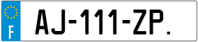 Trailer License Plate