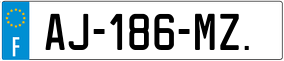 Trailer License Plate