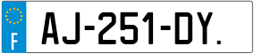 Trailer License Plate