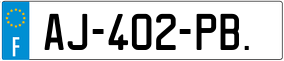 Trailer License Plate