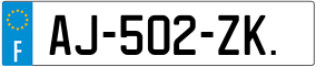Trailer License Plate
