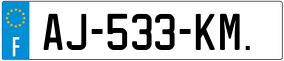 Trailer License Plate