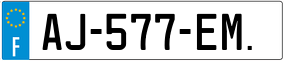 Trailer License Plate