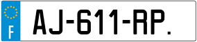 Trailer License Plate