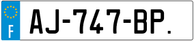 Trailer License Plate