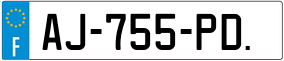 Trailer License Plate