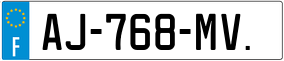 Trailer License Plate