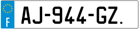 Trailer License Plate