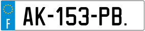 Trailer License Plate