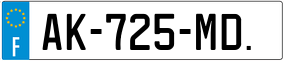 Trailer License Plate