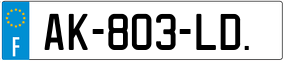 Trailer License Plate