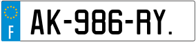 Trailer License Plate