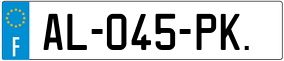 Trailer License Plate