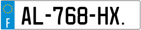 Trailer License Plate