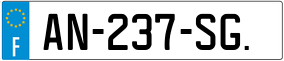 Trailer License Plate