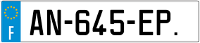Trailer License Plate