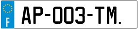 Trailer License Plate