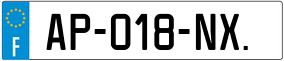 Trailer License Plate