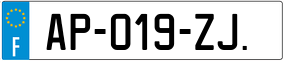 Trailer License Plate