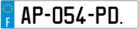Trailer License Plate