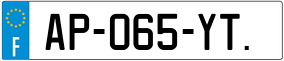 Trailer License Plate
