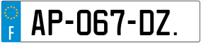 Trailer License Plate