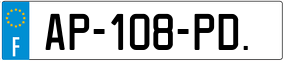Trailer License Plate
