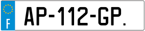 Trailer License Plate