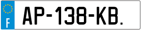 Trailer License Plate