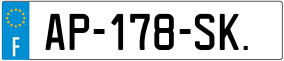 Truck License Plate