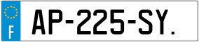 Trailer License Plate