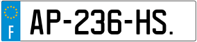 Trailer License Plate