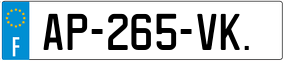 Trailer License Plate