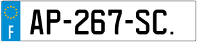 Trailer License Plate