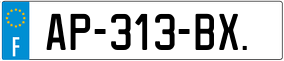 Trailer License Plate