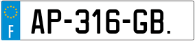 Trailer License Plate