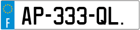 Trailer License Plate