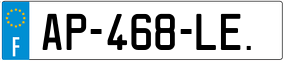 Trailer License Plate
