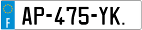 Trailer License Plate