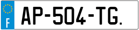 Trailer License Plate