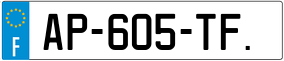 Trailer License Plate